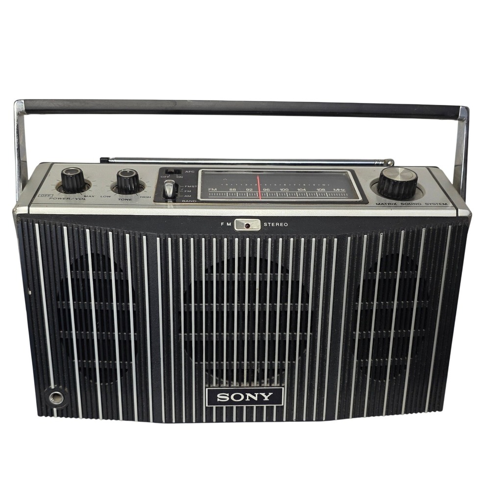 Vintage Sony MR-9400W Portable AM/FM Stereo Matrix Sound System Radio Japan